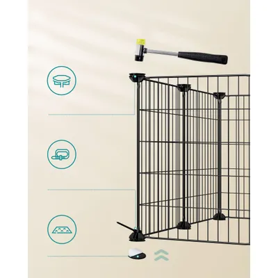 SONGMICS Parc d’intérieur pour Cochon d’Inde, Cage à Lapin