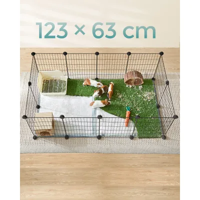 SONGMICS Parc d’intérieur pour Cochon d’Inde, Cage à Lapin