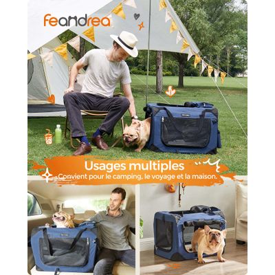 Feandrea Sac Transport Chat Chien, Caisse Pliable Animaux de Companie