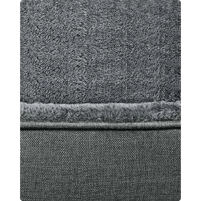 Feandrea Panier pour Chiens, Lit pour Animaux, Canapé, en Tissu Façon Lin