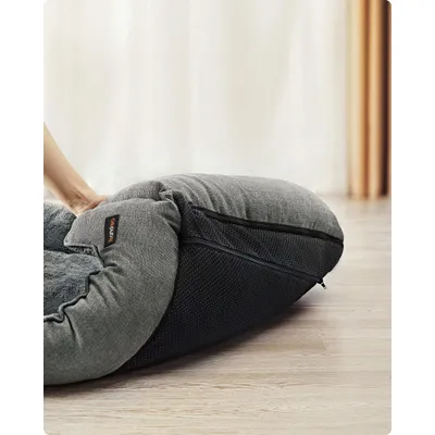 Feandrea Panier pour Chiens, Lit pour Animaux, Canapé, en Tissu Façon Lin