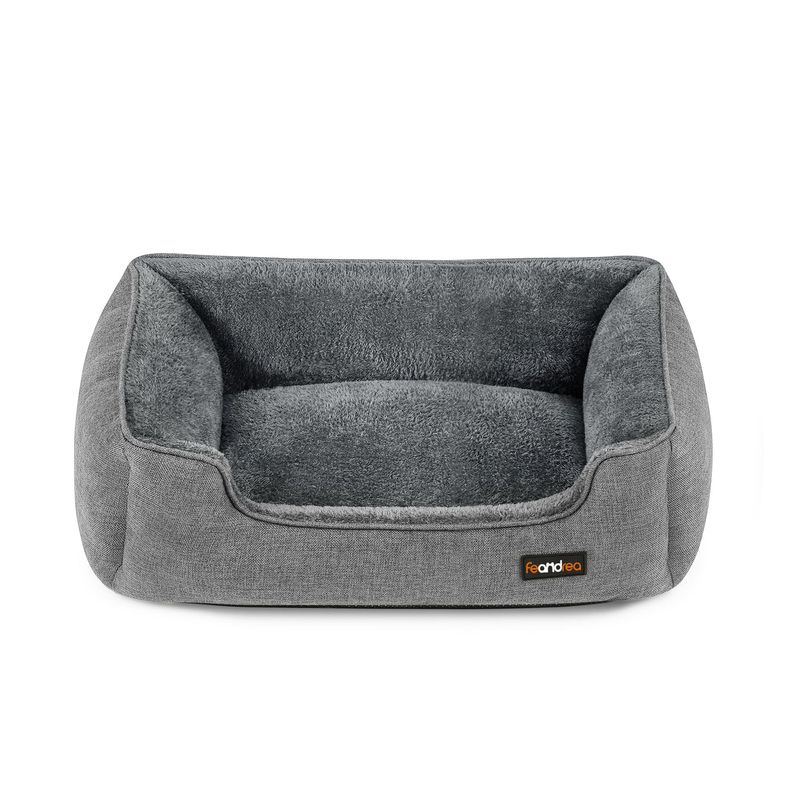 Feandrea Panier pour Chiens, Lit pour Animaux, Canapé, en Tissu Façon Lin