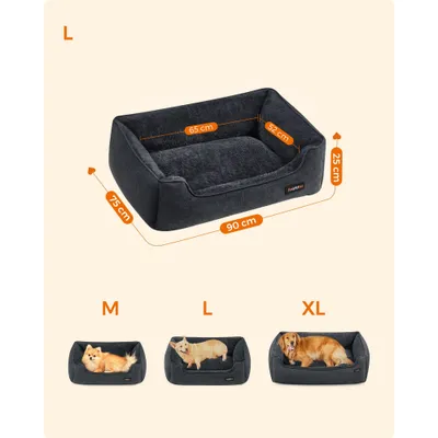 Feandrea Panier pour Chiens, Lit pour Animaux, Canapé, en Tissu Façon Lin