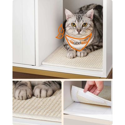 Feandrea Maison de Toilettes pour Chat, Pieds Hauts