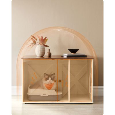 Feandrea Maison de Toilette Chat, Meuble Litière Chat