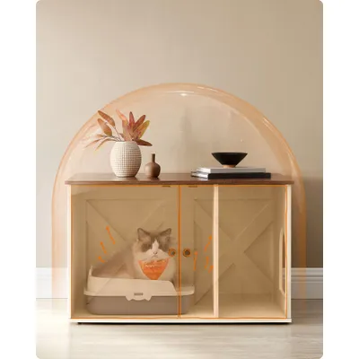 Feandrea Maison de Toilette Chat, Meuble Litière Chat
