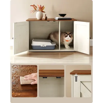Feandrea Maison de Toilette Chat, Meuble Litière Chat