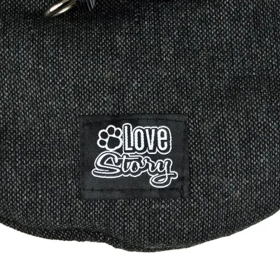 Love Story Manteau chien Tweed - capuche, harnais avec doublure polaire