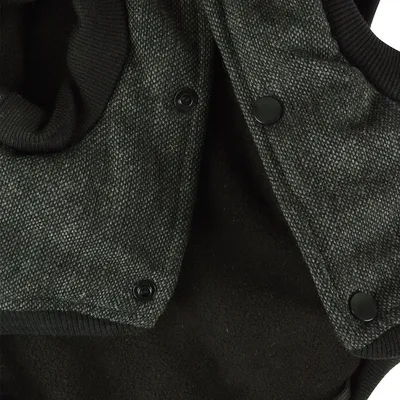 Love Story Manteau chien Tweed - capuche, harnais avec doublure polaire