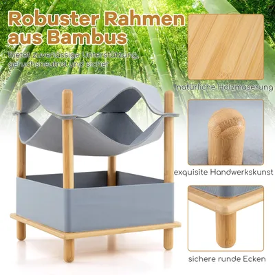 GIANTEX Katzenhaus mit 2 Etagen aus Filz, Condo, Hängematte GIANTEX Katzenhaus mit 2 Etagen aus Filz, Condo, Hängematte