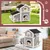 GIANTEX 2-stöckiges Katzenhaus mit Dach und 2-stufiger Plattform GIANTEX 2-stöckiges Katzenhaus mit Dach und 2-stufiger Plattform