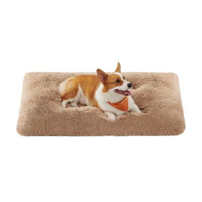 Feandrea Panier pour Chien, Canapé, Lit pour Animaux XL : 110 x 73 cm (L x l), Marron Camel