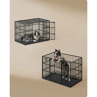 Feandrea Cage pour Chien Ultra-résistante, Caisse pour Animaux de Compagnie