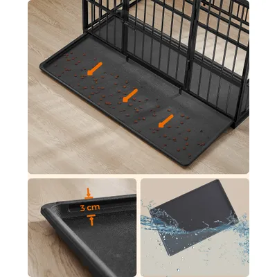 Feandrea Cage pour Chien Ultra-résistante, Caisse pour Animaux de Compagnie