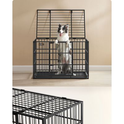 Feandrea Cage pour Chien Ultra-résistante, Caisse pour Animaux de Compagnie