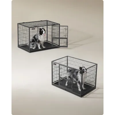 Feandrea Cage pour Chien Lourd, Double Porte Amovible