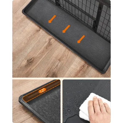 Feandrea Cage pour Chien Lourd, Double Porte Amovible