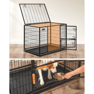 Feandrea Cage pour Chien Lourd, Double Porte Amovible