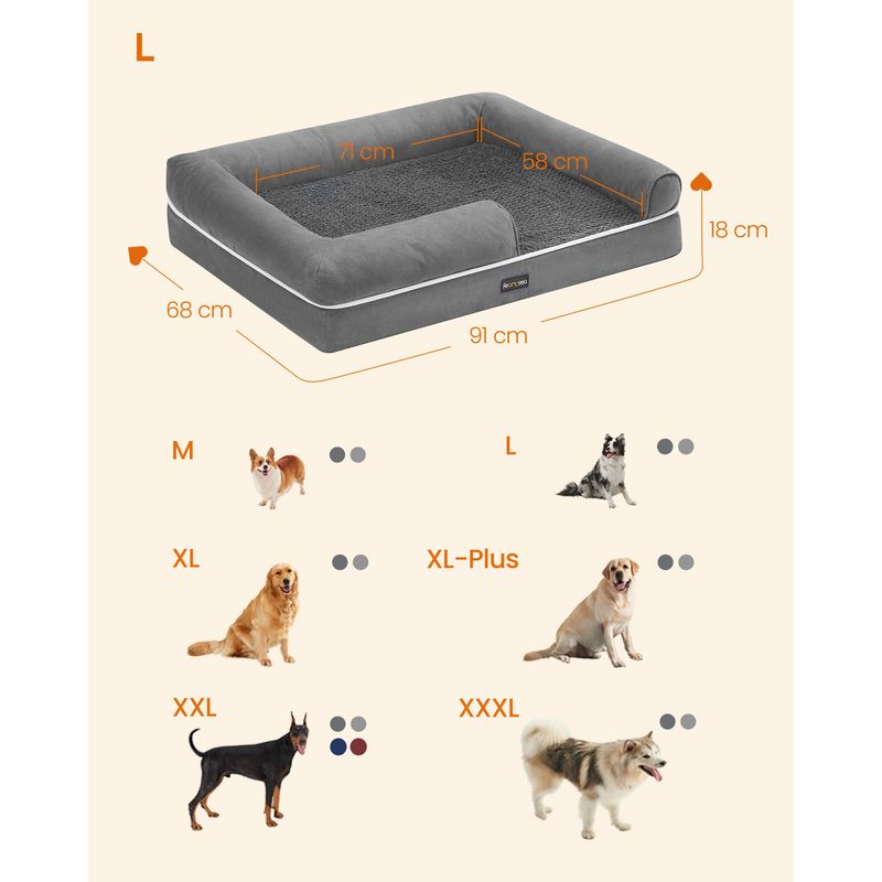Feandrea Panier, Canapé, Lit pour Chiens jusqu'à 35 kg