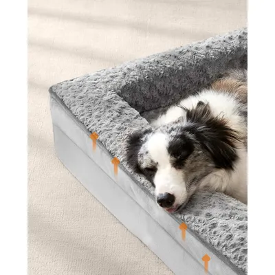 Feandrea Panier pour Chiens Moyens, Lit pour Animal, Orthopédique Feandrea Panier pour Chiens Moyens, Lit pour Animal, Orthopédique