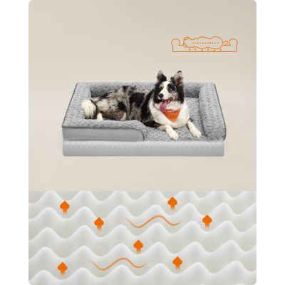 Feandrea Panier pour Chiens Moyens, Lit pour Animal, Orthopédique