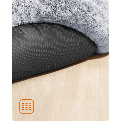 Feandrea Lit pour Chien, Panier en Forme de Beignet pour Chien