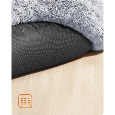 Feandrea Lit pour Chien, Panier en Forme de Beignet pour Chien