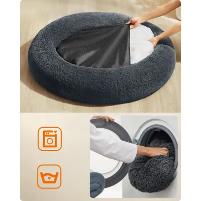 Feandrea Lit pour Chien, Panier en Forme de Beignet pour Chien Feandrea Lit pour Chien, Panier en Forme de Beignet pour Chien