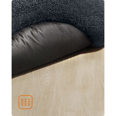Feandrea Lit pour Chien, Panier en Forme de Beignet pour Chien