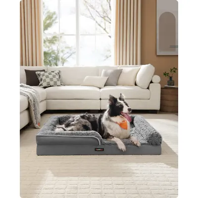 Feandrea Panier pour Chiens Moyens, Lit pour Animal, Orthopédique Feandrea Panier pour Chiens Moyens, Lit pour Animal, Orthopédique