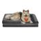 Feandrea Panier, Canapé, Lit pour Chiens jusqu'à 60 kg XXL : 122 x 85 x 20 cm (L x l x H), Gris Foncé