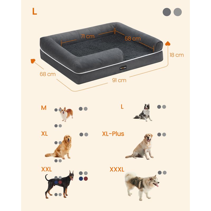 Feandrea Panier, Canapé, Lit pour Chiens jusqu'à 35 kg