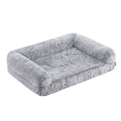 Feandrea FluffyHug Canapé pour Grands Chiens, Housse Amovible Lavable