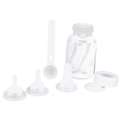 un biberon 120 ml avec accessoire chien ou chat