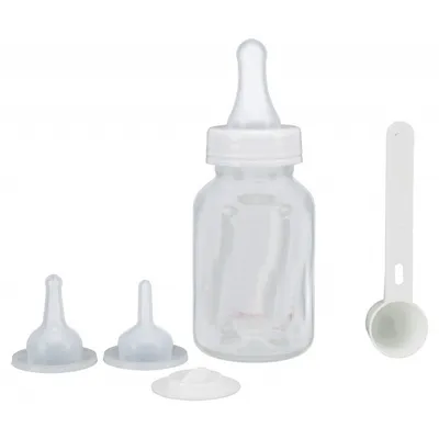 un biberon 120 ml avec accessoire chien ou chat