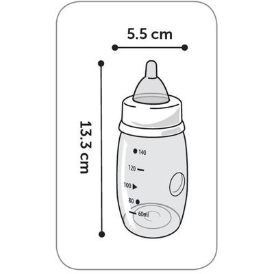biberon 140 ml avec accessoire AKELA  pour chien ou chat