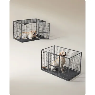 Feandrea Cage pour Chien Lourd, de Taille Grande et Moyenne, Porte Amovible Feandrea Cage pour Chien Lourd, de Taille Grande et Moyenne, Porte Amovible