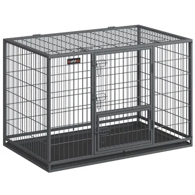 Feandrea Cage pour Chien Lourd, de Taille Grande et Moyenne, Porte Amovible