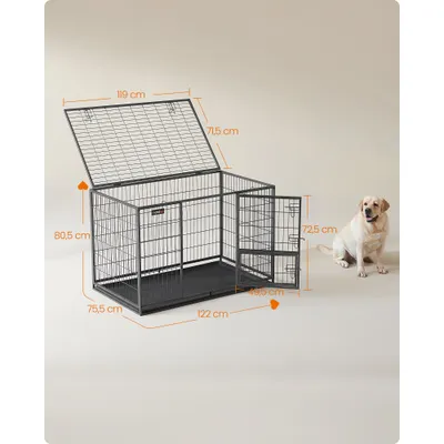 Feandrea Cage pour Chien Lourd, de Taille Grande et Moyenne, Porte Amovible Feandrea Cage pour Chien Lourd, de Taille Grande et Moyenne, Porte Amovible
