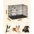 Feandrea Cage pour Petits Chiens, Pliable avec 2 Portes