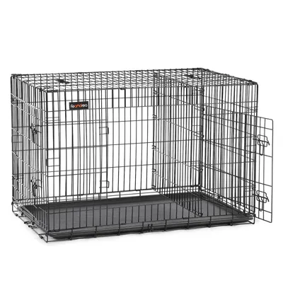Feandrea Cage pour Petits Chiens, Pliable avec 2 Portes