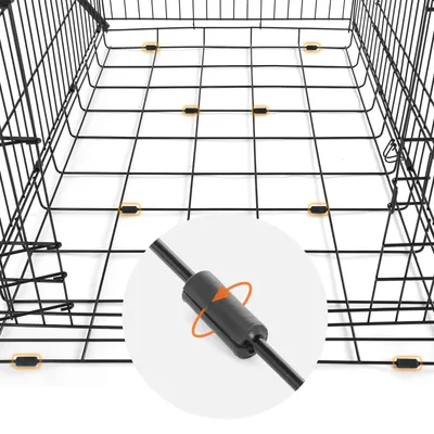 Feandrea Cage pour Petits Chiens, Pliable avec 2 Portes