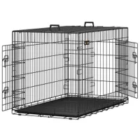 Feandrea Cage pour Grands Chiens, Pliable avec 2 Portes