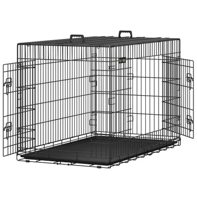Feandrea Cage pour Grands Chiens, Pliable avec 2 Portes