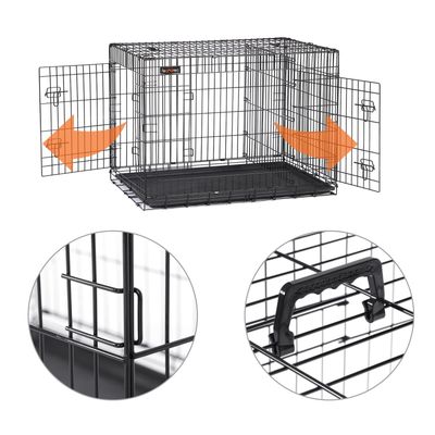 Feandrea Cage pour Grands Chiens, Pliable avec 2 Portes