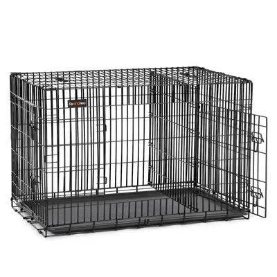 Feandrea Cage pour Chiens de taille moyenne, Pliable avec 2 Portes Feandrea Cage pour Chiens de taille moyenne, Pliable avec 2 Portes