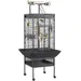 Cage à Oiseaux Sur Pied En Métal Avec Toit Perchoir Cage Pour Perruches