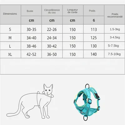 MCBOSON  Collier de traction pour chats