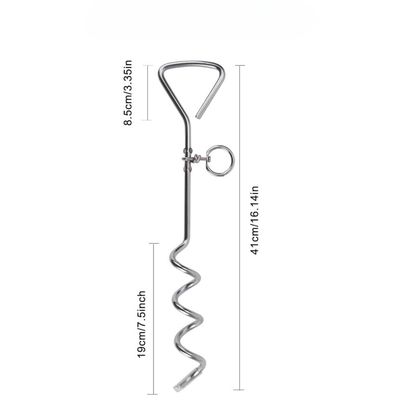 MCBOSON  Piquet avec chaîne de 41 cm pour chien