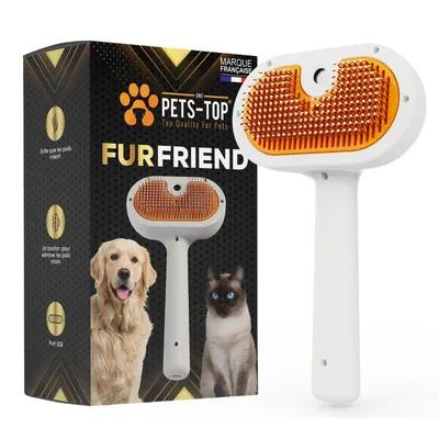 Brosse Furfriend auto-nettoyante pour chat et chien